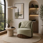 Noire Sculpted Armchair
