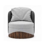 Noire Sculpted Armchair - Image 4